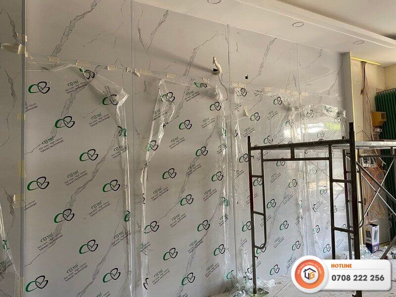 Báo giá thi công tấm nhựa giả đá trọn gói chất lượng, giá rẻ 20 Thi công tấm nhựa giả đá