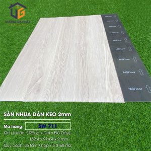 Sàn nhựa giả gỗ dán keo SW711