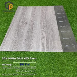 Sàn nhựa giả gỗ dán keo SW714