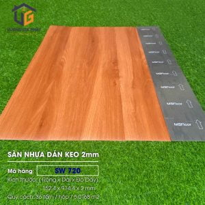 Sàn nhựa giả gỗ dán keo SW720