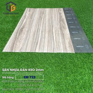 Sàn nhựa giả gỗ dán keo SW723