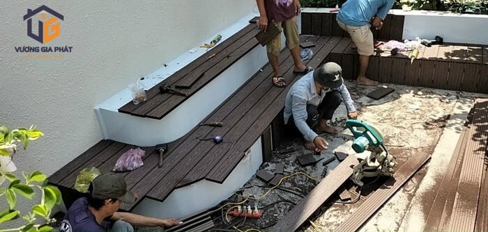Công trình gỗ nhựa ngoài trời tại Mỹ Tho 5 go nhua ngoai troi tien giang 4