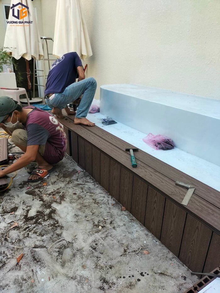 Công trình gỗ nhựa ngoài trời tại Mỹ Tho 4 go nhua ngoai troi tien giang 6
