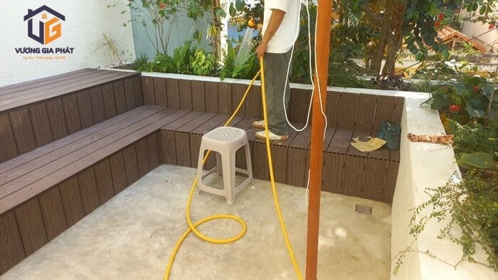 Công trình gỗ nhựa ngoài trời tại Mỹ Tho 7 go nhua ngoai troi tien giang 7