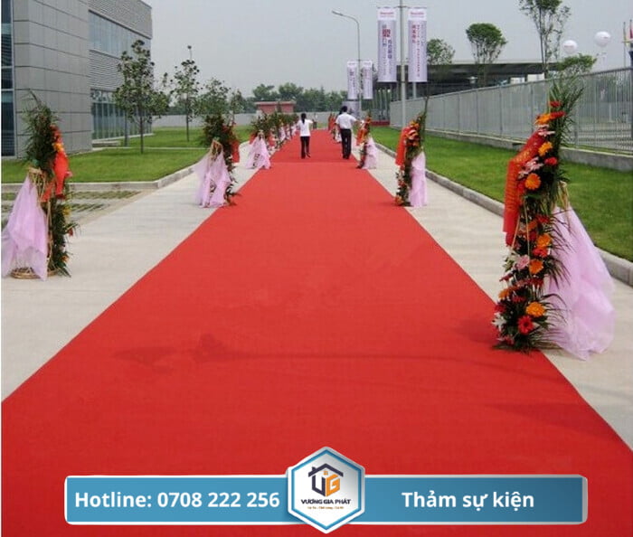 Thi công thảm sự kiện tại Mỹ Tho, Tiền Giang chất lượng, giá rẻ 8 tham su kien tien giang 10