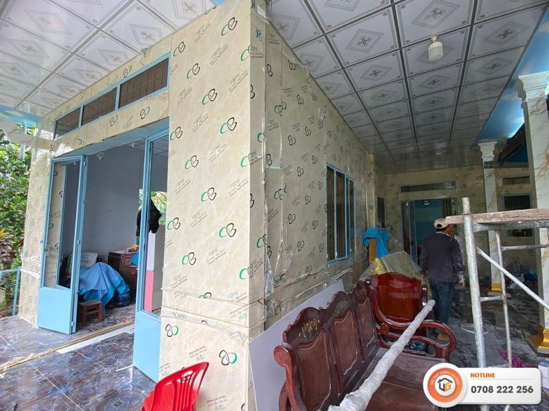 Báo giá thi công tấm nhựa giả đá Biên Hòa chất lượng giá rẻ 11 Tấm nhựa PVC ngoài trời