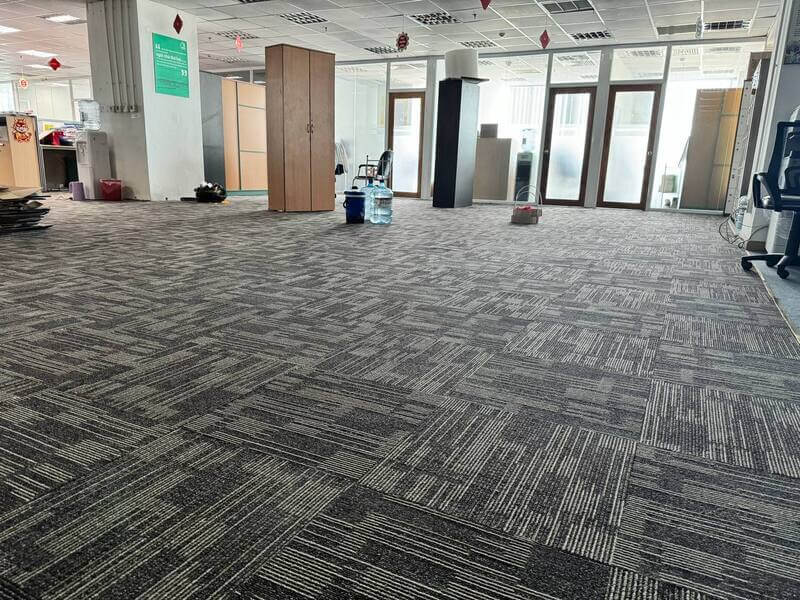 Hình ảnh hoàn thiện thảm trải sàn tại quận 1, HCM